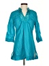 Talbots 100% Cotton Teal Blue 3/4 Sleeve Blouse Size S - photo 1