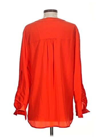 Diane von Furstenberg Long Sleeve Silk Top (view 2)