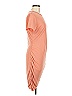 Express Solid Orange Casual Dress Size M - photo 4