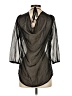 Studio Y 100% Polyester Black 3/4 Sleeve Blouse Size S - photo 2