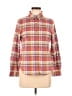 Pendleton 100% Cotton Plaid Orange Long Sleeve Button-Down Shirt Size S (petite) - photo 1