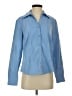 Lemon Grass 100% Polyester Blue Long Sleeve Blouse Size S - photo 1