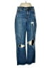 Express Graphic Blue Jeans Size 2 - photo 1