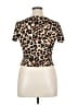 Self Esteem Brown Short Sleeve Top Size XL - photo 2