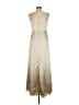 Birdy Grey 100% Polyester Metallic Gold Cocktail Dress Size M - photo 2