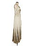 Birdy Grey 100% Polyester Metallic Gold Cocktail Dress Size M - photo 4