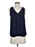 ModCloth 100% Polyester Blue Sleeveless Blouse Size XS - photo 1