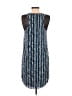 DKNY 100% Polyester Graphic Blue Casual Dress Size XS - photo 2