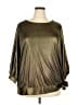 Draper's & Damon's Metallic Gold 3/4 Sleeve Blouse Size 2X - photo 1