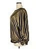 Draper's & Damon's Metallic Gold 3/4 Sleeve Blouse Size 2X - photo 5