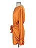 Hello Molly 100% Polyester Orange Casual Dress Size 4 - photo 5