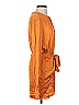 Hello Molly 100% Polyester Orange Casual Dress Size 4 - photo 4