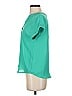 Mine 100% Polyester Teal Short Sleeve Blouse Size S - photo 5