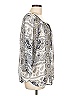 Fig and Flower 100% Polyester Silver 3/4 Sleeve Blouse Size L - photo 4