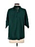 Unbranded 100% Polyester Green 3/4 Sleeve Blouse Size S - photo 2