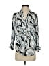 Pilcro 100% Modal Animal Print Silver Long Sleeve Blouse Size XXS - photo 1