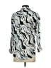 Pilcro 100% Modal Animal Print Silver Long Sleeve Blouse Size XXS - photo 2