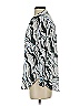 Pilcro 100% Modal Animal Print Silver Long Sleeve Blouse Size XXS - photo 5