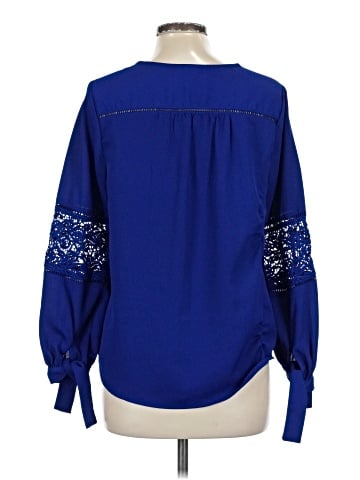 Kaari Blue Long Sleeve Blouse (view 2)