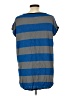 Si-iae Stripes Blue Short Sleeve Top Size M - photo 2