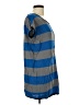 Si-iae Stripes Blue Short Sleeve Top Size M - photo 4