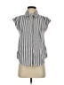 Mine 100% Polyester Stripes Black Sleeveless Blouse Size S - photo 1