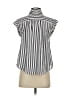Mine 100% Polyester Stripes Black Sleeveless Blouse Size S - photo 2