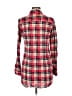 Passport 100% Polyester Plaid Red Casual Dress Size M - photo 2