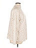 Emily Daniels Animal Print Ivory Turtleneck Sweater Size XL - photo 4