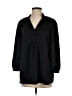 Mossimo 100% Polyester Black 3/4 Sleeve Blouse Size S - photo 1