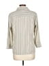 Covington 100% Polyester Stripes Ivory 3/4 Sleeve Blouse Size L - photo 2