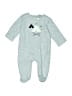 Just Born Gray Long Sleeve Onesie Size 0-3 mo - photo 1