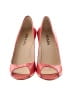 Prada 100% Patent Leather Color Block Red Orange Sandals Size EU 36 - photo 2