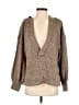 Joyfolie Tweed Brown Pullover Sweater Size S - photo 1