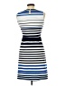 Esley Stripes Blue Cocktail Dress Size 6 - photo 2