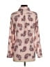 Banana Republic 100% Polyester Paisley Pink Long Sleeve Blouse Size S - photo 2