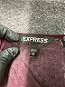 Express 100% Polyester Burgundy Long Sleeve Blouse Size M - photo 7