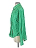 Good American 100% Polyester Green Long Sleeve Blouse Size 00 - 0 - photo 5
