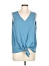 Unbranded Blue Sleeveless Blouse Size L - photo 1