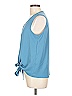Unbranded Blue Sleeveless Blouse Size L - photo 5