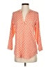 Maison Jules 100% Polyester Orange 3/4 Sleeve Blouse Size XS - photo 1