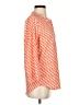 Maison Jules 100% Polyester Orange 3/4 Sleeve Blouse Size XS - photo 4