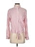 Rails 100% Rayon Stripes Pink Red Long Sleeve Blouse Size S - photo 1