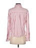 Rails 100% Rayon Stripes Pink Red Long Sleeve Blouse Size S - photo 2