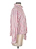 Rails 100% Rayon Stripes Pink Red Long Sleeve Blouse Size S - photo 4