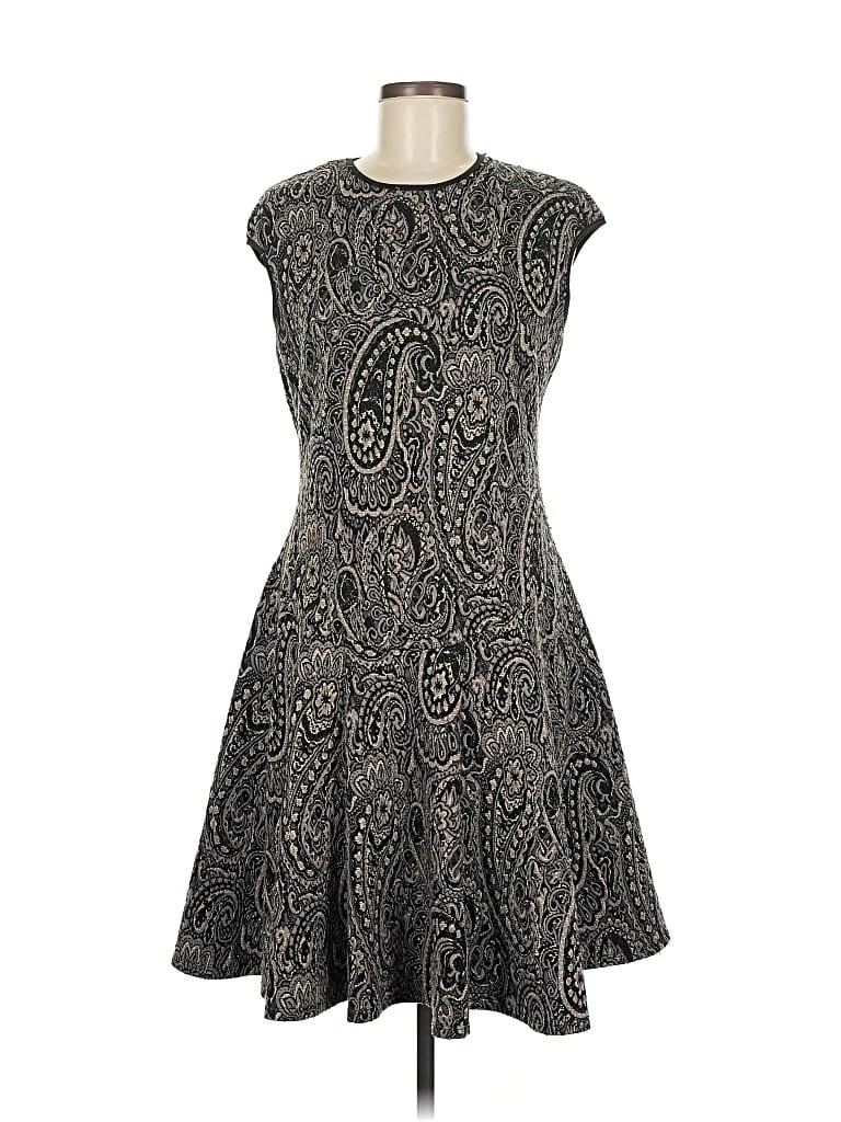 Pre-owned Gabby Skye Cocktail Dress In Gray