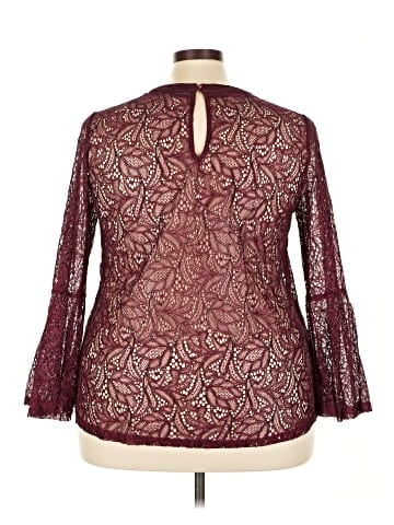 Ultra Pink Long Sleeve Blouse (view 2)