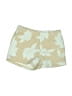 Carter's 100% Cotton Floral Gold Khaki Shorts Size 4T - photo 1