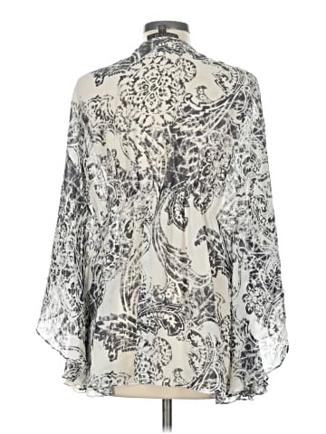 Lafayette 148 New York 3/4 Sleeve Silk Top (view 2)