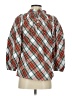 J.Crew 100% Cotton Argyle Red 3/4 Sleeve Blouse Size XS - photo 2
